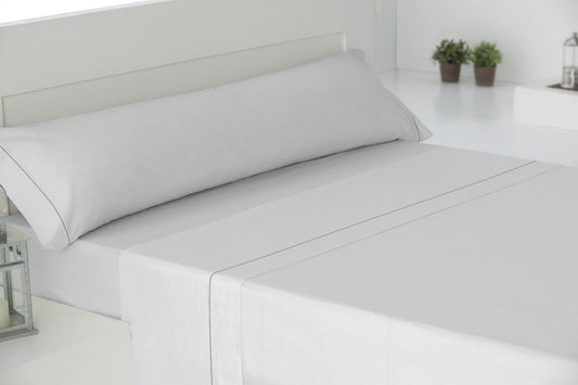 Juegos de Sábanas Verano PERCAL 200 HILOS, 100% Algodón (CISNE ROJO): BLANCO