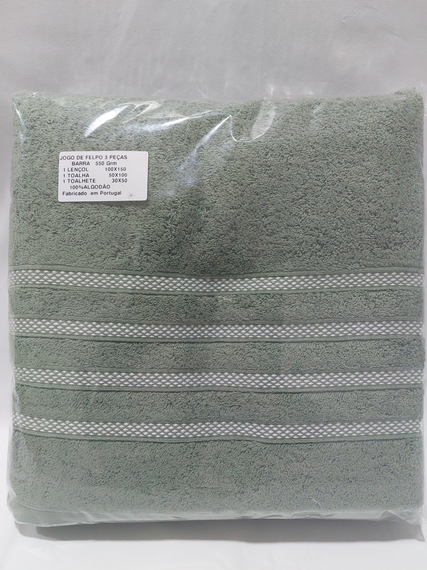 Juego de Toallas Baño 100% Algodón 550gr/m2