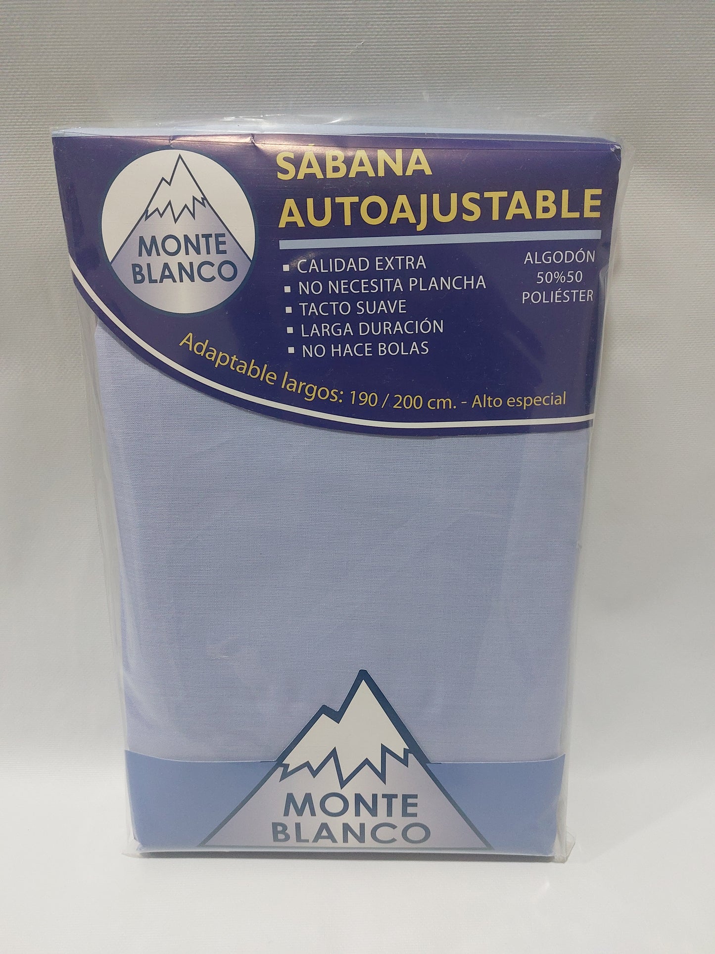 Sábana Auto Ajustable Colores: MONTE BLANCO