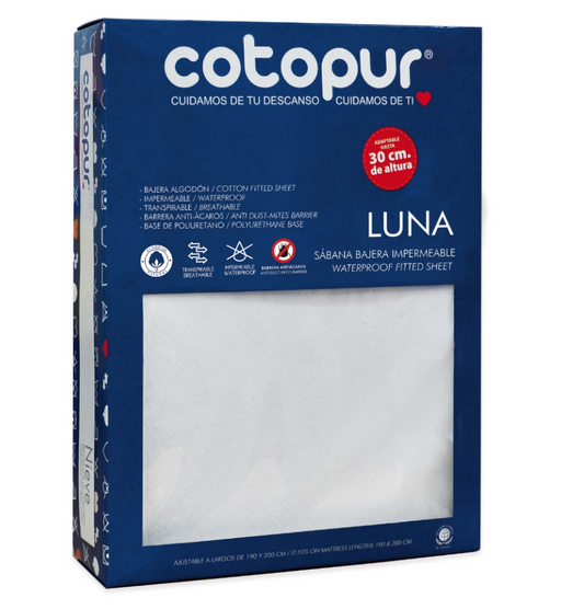 Sábana Ajustable Impermeable COTOPUR Modelo: LUNA